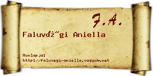 Faluvégi Aniella névjegykártya